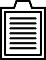 Clipboard Line Icon vector