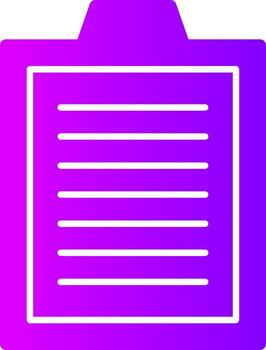 Clipboard Solid Multi Gradient Icon vector