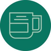 Coffee Mug Line Multi color Icon vector