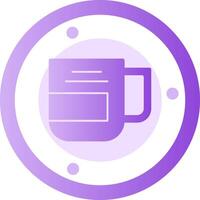 Coffee Mug Glyph Gradient Icon vector