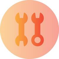 Wrench Gradient Circle Icon vector