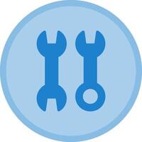 Wrench Multicolor Circle Icon vector