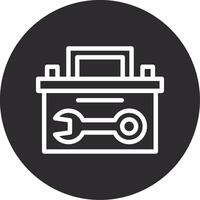 Toolbox Inverted Icon vector