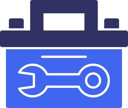 Toolbox Solid Two Color Icon vector