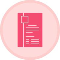 Resume Multicolor Circle Icon vector