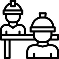 Interview Line Icon vector