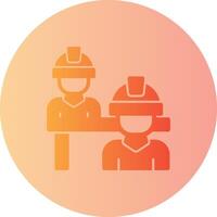 Interview Gradient Circle Icon vector