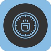 Coffee Break Linear Round Icon vector