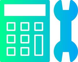 Calculator Solid Multi Gradient Icon vector