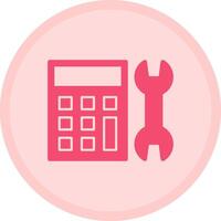 Calculator Multicolor Circle Icon vector