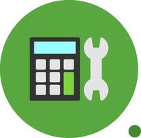 Calculator Flat Shadow Icon vector