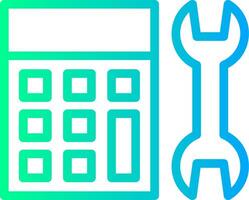 Calculator Linear Gradient Icon vector