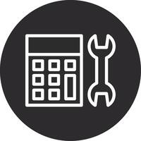Calculator Inverted Icon vector