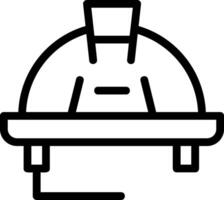 Worker Hat Line Icon vector