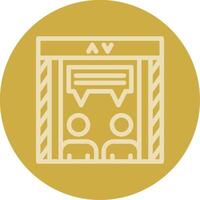 Elevator pitch Line Multi color Icon vector