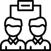 Team Line Icon vector