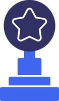 Trophy Solid Two Color Icon vector