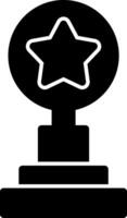 Trophy Glyph Icon vector