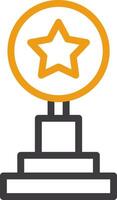 Trophy Line Circle Icon vector