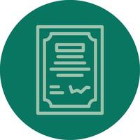 Contract Signing Line Multi color Icon vector