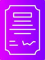 Contract Signing Solid Multi Gradient Icon vector