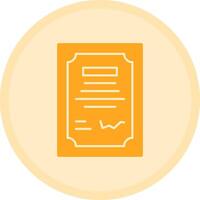 Contract Signing Multicolor Circle Icon vector