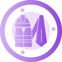 Work Uniform Glyph Gradient Icon vector