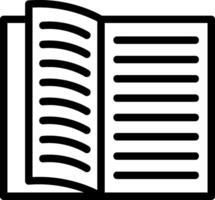 Open Book Line Icon vector