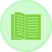 Open Book Multicolor Circle Icon vector