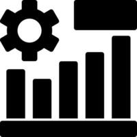 Success Chart Glyph Icon vector