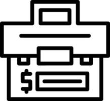 Money Bag Line Icon vector