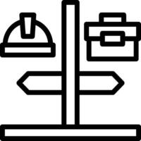 Career Path Line Icon vector