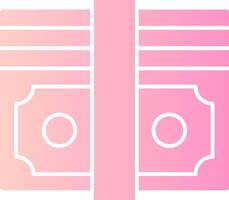 dólar apilar sólido multi degradado icono vector