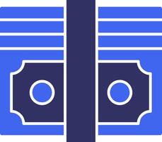 dólar apilar sólido dos color icono vector