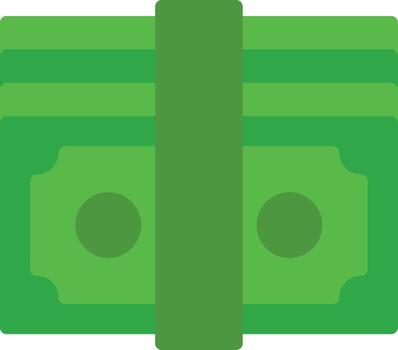 dólar apilar plano icono vector