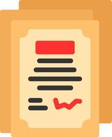 Agreement Document Flat Icon vector