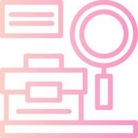 Job Fair Linear Gradient Icon vector