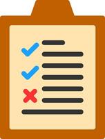 Checklist Flat Icon vector