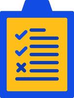 Checklist Flat Two Color Icon vector