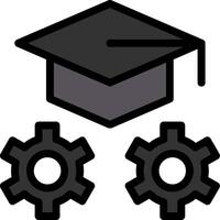 Training Hat Line Filled Icon vector