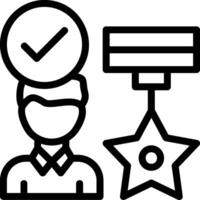 Employee Appreciation Line Icon vector