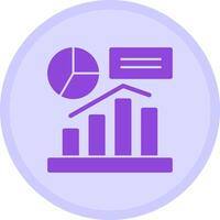 Chart and Graph Multicolor Circle Icon vector