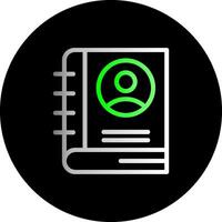 Employee Handbook Dual Gradient Circle Icon vector