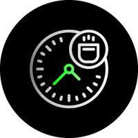 Coffee Break Dual Gradient Circle Icon vector