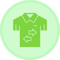 Shirt Multicolor Circle Icon vector