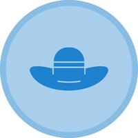 Hat Multicolor Circle Icon vector