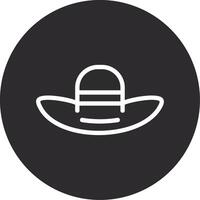 Hat Inverted Icon vector