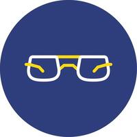 Sunglasses Dual Line Circle Icon vector