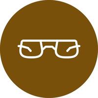 Sunglasses Outline Circle Icon vector