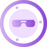 Sunglasses Glyph Gradient Icon vector